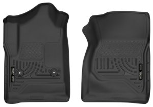 Chevrolet Silverado 1500 Floor Mats - Front - Husky Liners - X-act Contour - Black - `14-`17